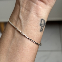 Bracelete Tubo Torcido - Prata 925