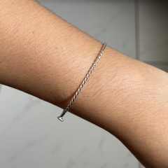 Imagem do Bracelete Tubo Torcido - Prata 925
