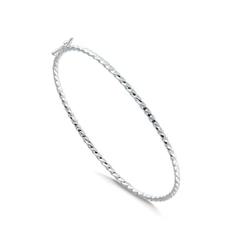 Bracelete Tubo Torcido - Prata 925 - Loja Fresa