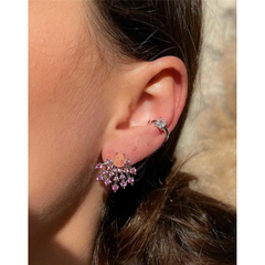 Brinco Pink Rain Semijoia - comprar online