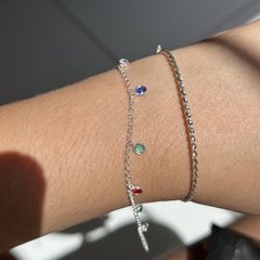 Pulseira colors - Prata 925