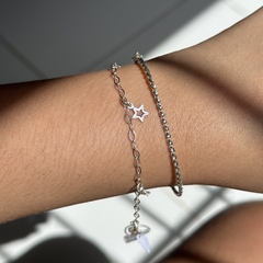 Pulseira Estrelinhas - Prata 925 - comprar online