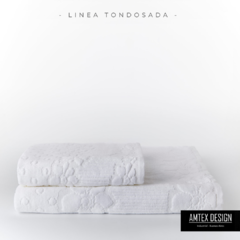 JUEGO TOALLA Y TOALLON LINEA JACQUARD