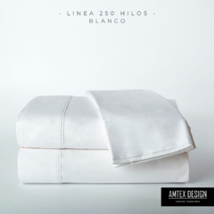 JUEGO DE SABANAS 250 H QUEEN BLANCO