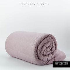 EDREDON JASPEADO 2 1/2 VIOLETA CLARO