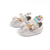 Sandália Bebê Branca com Laço e Pérolas - Ely Baby - Sonho Meu Baby