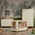 Conjunto Quarto de Bebê Completo Linha Fun/Flow -Off White/Eco Wood -Berço+ Cômoda+ Roupeiro 3Pts