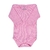 BODY BEBÊ CANELADO MANGA LONGA ROSA SOPHI BABY