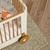 Conjunto Quarto de Bebê Completo Linha Fun/Flow -Off White/Eco Wood -Berço+ Cômoda+ Roupeiro 3Pts - Sonho Meu Baby