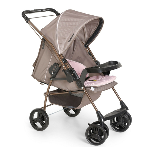 Carrinho Milano Reversível III Cappuccino/Rosa - Galzerano