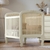 Conjunto Quarto de Bebê Completo Linha Provence Palha-Off White/Freijo -Berço+ Cômoda+ Roupeiro 4Pts na internet