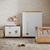Comoda Tess Laqueado Branco Soft/ Freijo /Eco Wood SM (Ref 20501) (20550) - comprar online