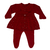 Vestido Tricot Bebê Vermelho com Pérolas - 2 Peças