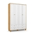 Roupeiro 4Pts Zupy Freijo/ Branco Soft /Eco Wood SM (Ref 70758) (71280)