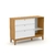 Conjunto Quarto de Bebê Completo Linha Unique- Freijo/ Branco Soft/ Eco Wood -Berço+ Cômoda+ Roupeiro 3pts - Sonho Meu Baby