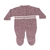 Macacão Tricot Bebê Feminino Lilás - Manga Longa - comprar online