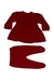 Vestido Tricot Bebê Vermelho com Pérolas - 2 Peças na internet