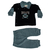 Conjunto Bebê 3 Peças Masculino – Body Regata + Casaco Plush + Calça Verde - comprar online