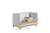 Berço Mini Cama Q Encanto Slim Cinza Acetinado (Ref 4315.74) - loja online