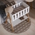 Mini Berço Liv Branco Soft /Eco Wood (Ref 61315) - comprar online