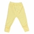 Calça Bebê Malha Canelada Amarelo - Sophy Baby