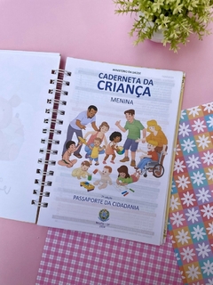 Caderneta de Saúde - Girafinha Baloeira - Criale Design - Papelaria Criativa Personalizada