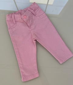 Calça Jeans Rosa Reta Infantil Feminina