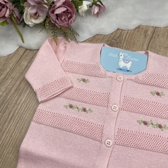 Saída de Maternidade Júlia Tricô 100% Algodão - Petit Lhama Boutique Baby 