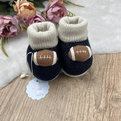 Sapatinho tricot bebê Football - comprar online