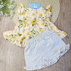 Conjunto Melissa Bata com Short - Petit Lhama Boutique Baby 