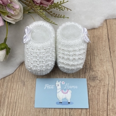 Sapatinho tricot bebê Avulso Ariel - Petit Lhama Boutique Baby 