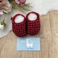 Sapatinho tricot bebê Avulso Ariel - loja online