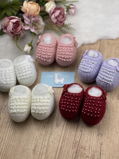 Sapatinho tricot bebê Avulso Ariel na internet