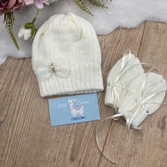 Kit Touca Tricot e Luvinha Tricot Manuella - comprar online
