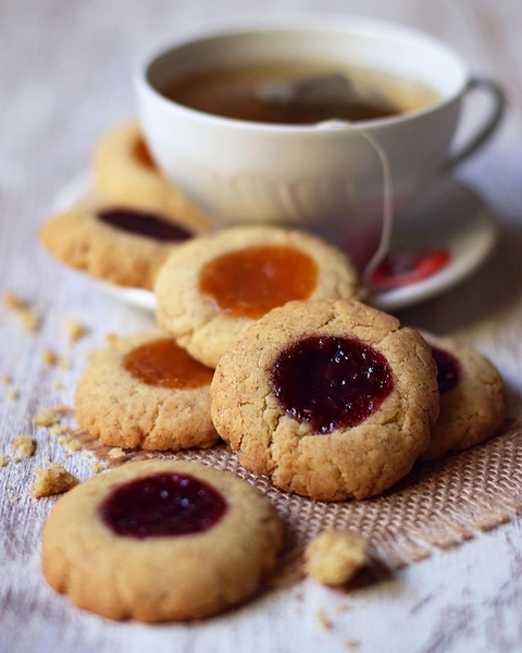 Pepas de frutos rojos. keto gluten free