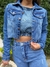 Jaqueta Jeans com desfiado