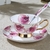 Conjunto taça de café e pires de porcelana - AMOR DE MESA