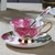 Conjunto taça de café e pires de porcelana - AMOR DE MESA
