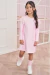 Vestido em FlyTech com Aplique de Pérolas e Tule nos Ombros - comprar online