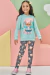 Conjunto Blusão em Molecotton e Legging Ursinha com Pompons e Laço - comprar online