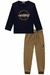 Conjunto Camiseta Estampa Carrinho e Calça Jogger em Denim - comprar online