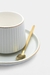 POCILLO CAFÉ + PLATO DE PORCELANA BURLINGTON C/CUCHARA (19243) - comprar online