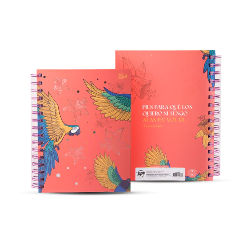 Cuaderno Espiralado Tapa Dura Frida 16x21
