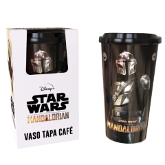 Vaso Star Wars YODA con tapa café y packaging en internet