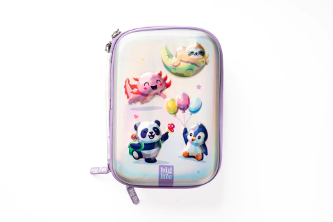 Cartuchera Holográfica con relieve