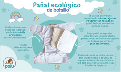Imagen de PAÑAL DE BOLSILLO PALU ZORRITOS