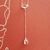 Colar gravatinha ponto de luz em cristal (prata 925)