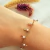 Pulseira com mix de pérolas e gotinhas