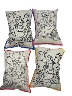 Souvenir LA SIRENITA almohada para pintar x10