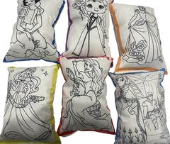 Souvenir PRINCESAS PARA PINTAR 20 x15 cm - tienda online